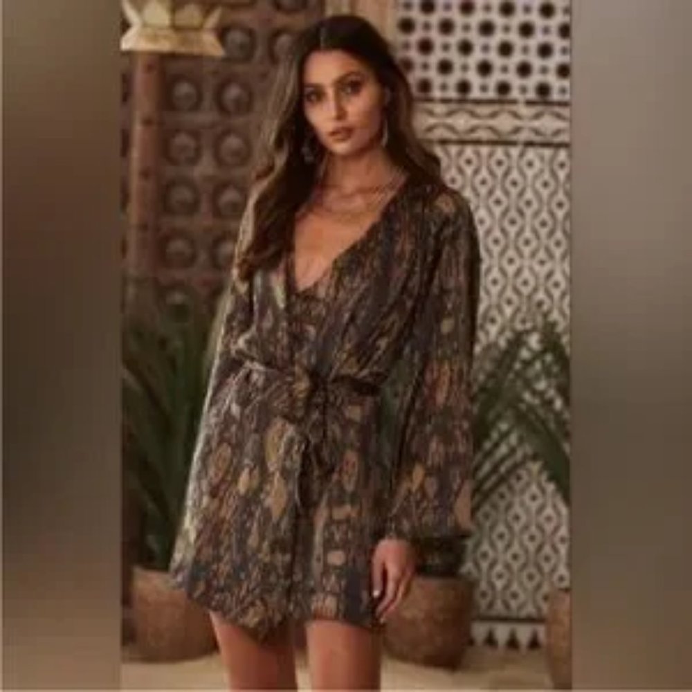 12th Tribe Kimono Wrap Dress Size Medium